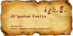 Ágoston Evelin névjegykártya
